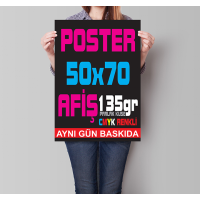 50x70 Poster Baskı (Parlak Kuşe)